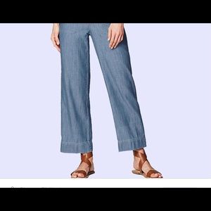 J Jill | Tencel Wide Leg Capri Jeans